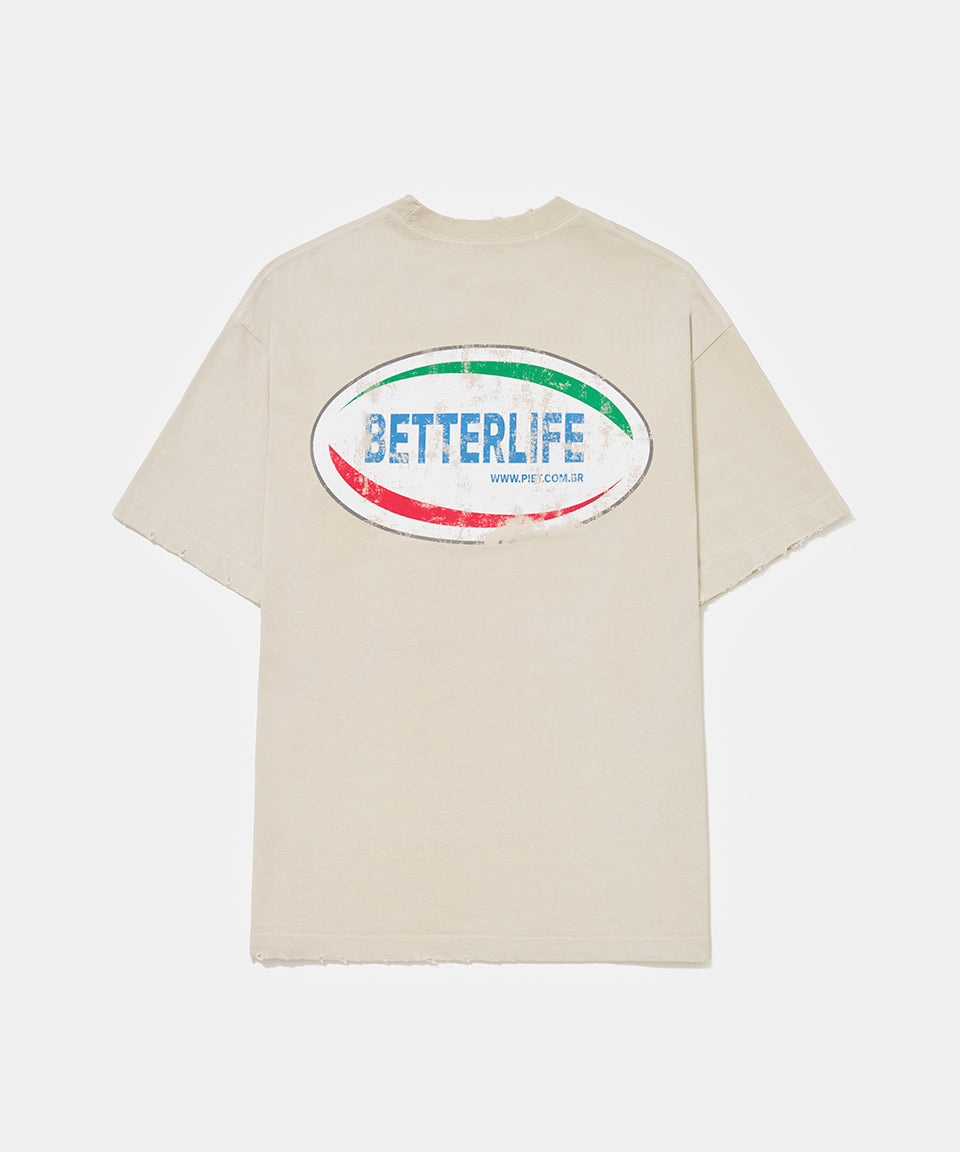Camiseta Better Life - Bege