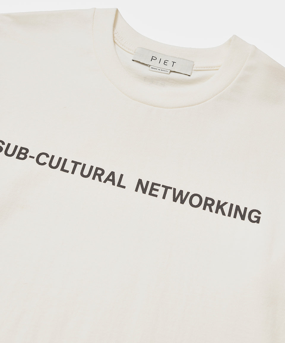 Camiseta Sub-cultural Networking - Bone White