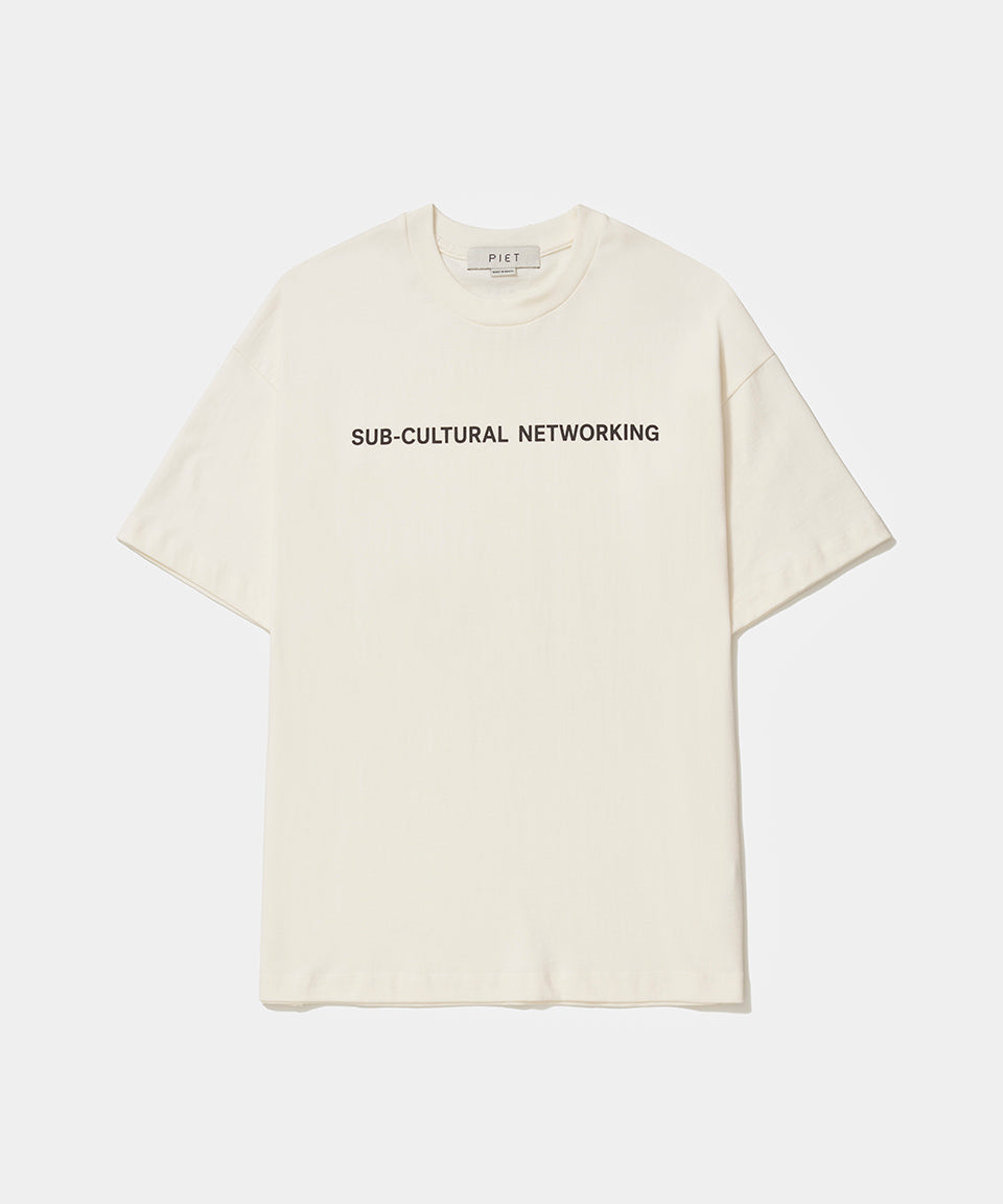 Camiseta Sub-cultural Networking - Bone White