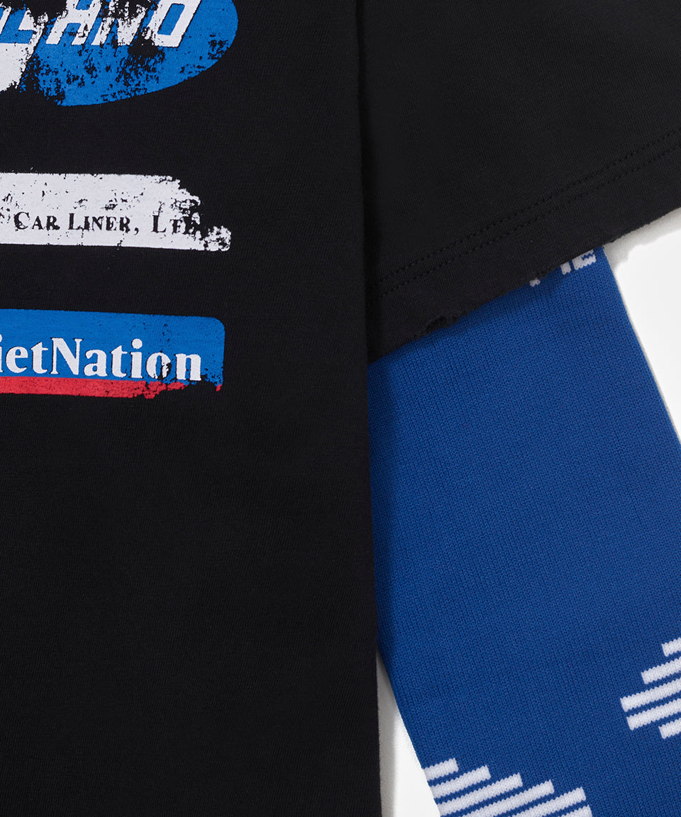 Camiseta Manga Longa Piet F.C - Vintage Blue