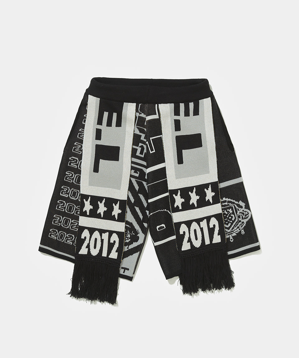 Short Scarves PIET F.C - Black and White