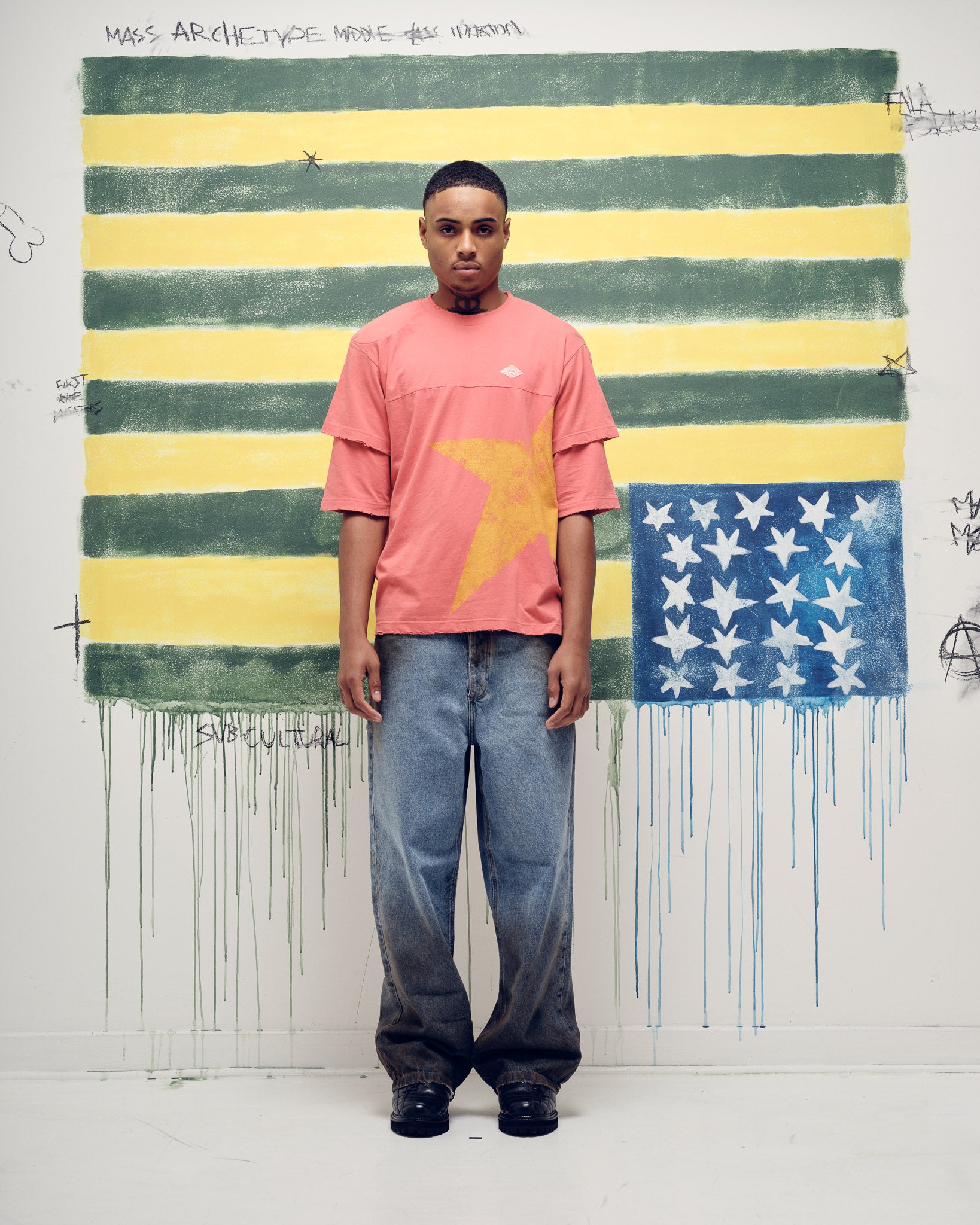 Camiseta PIET Double Sleeve - Vintage Red