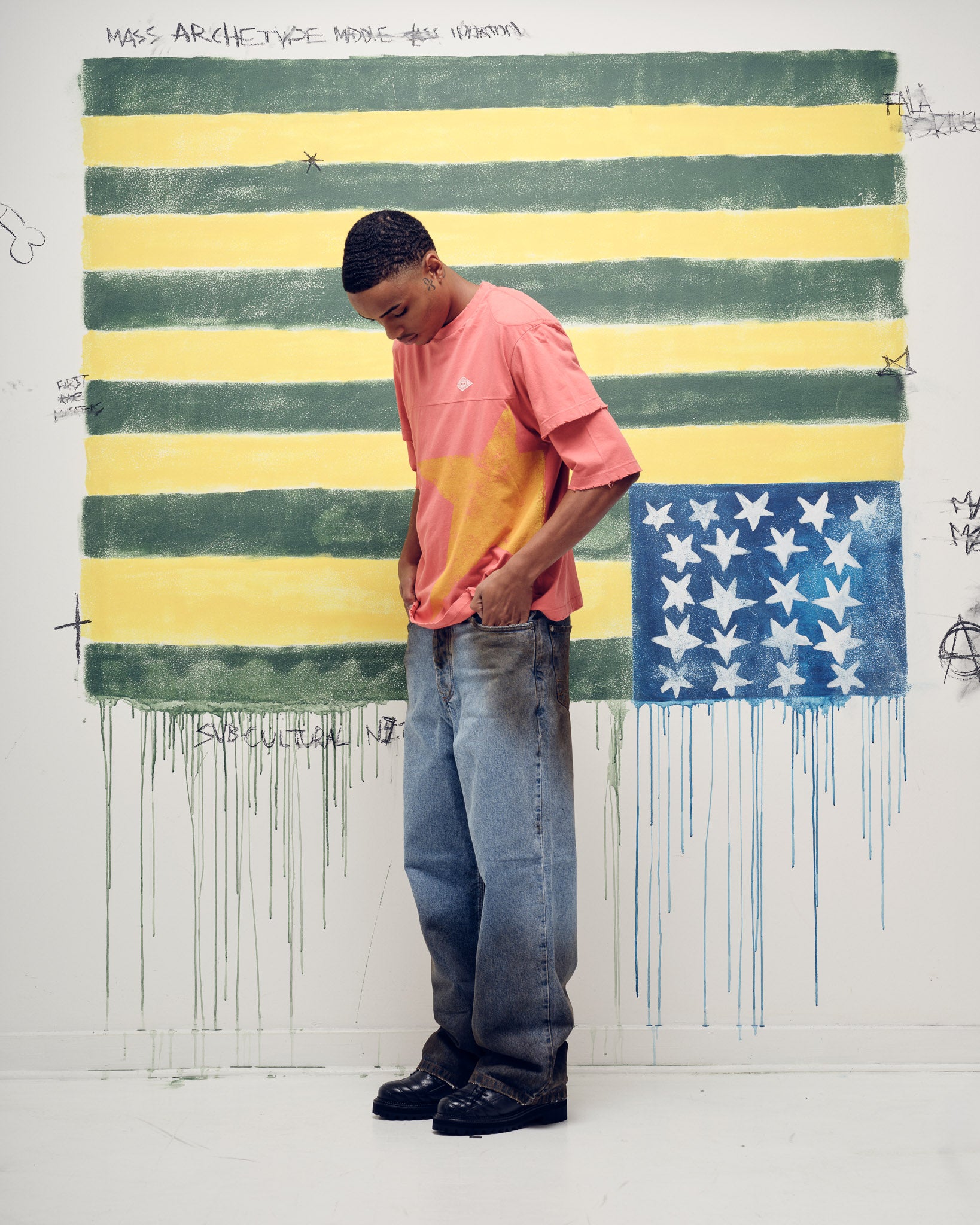 Camiseta PIET Double Sleeve - Vintage Red