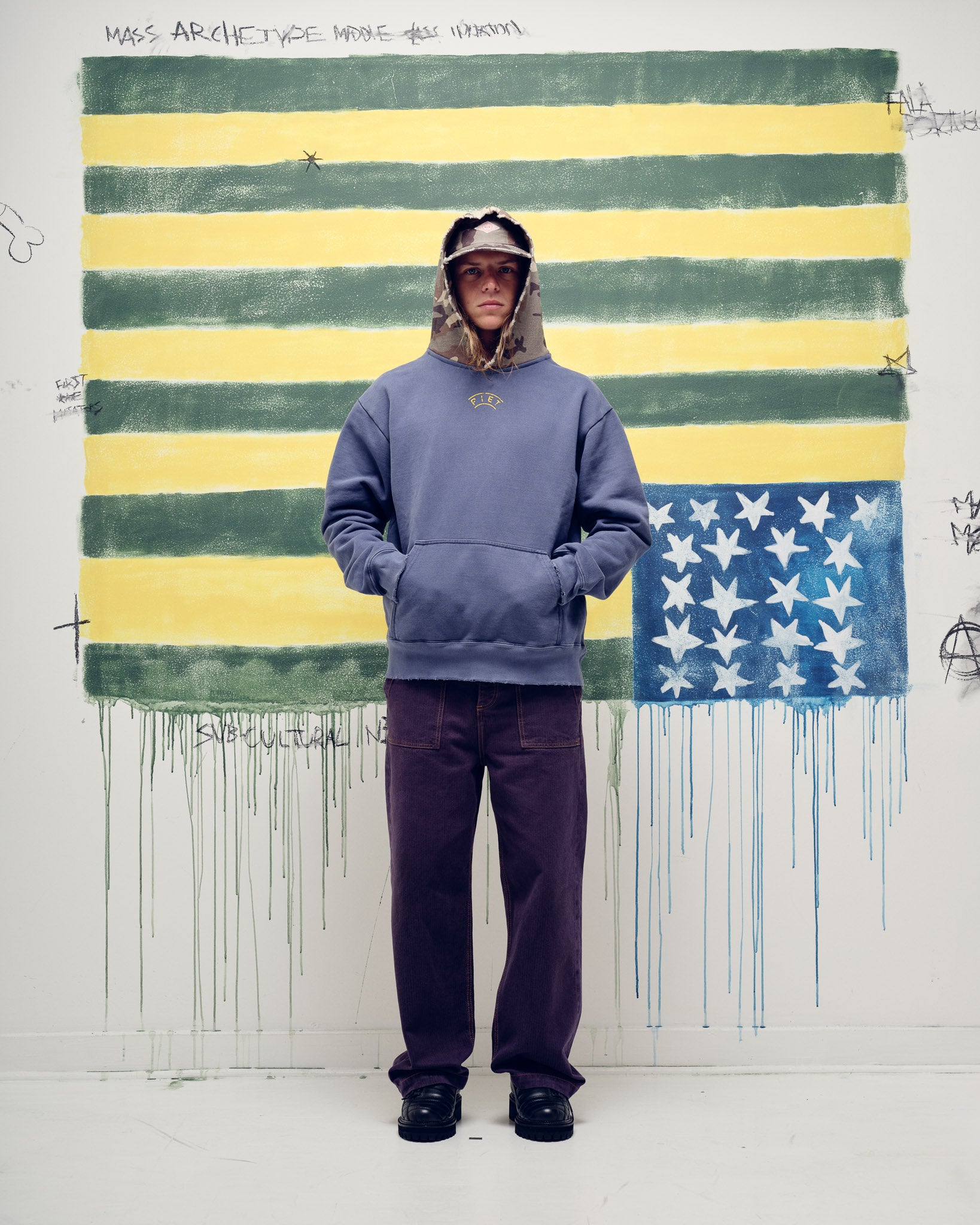 Cap PIET Distressed Camo