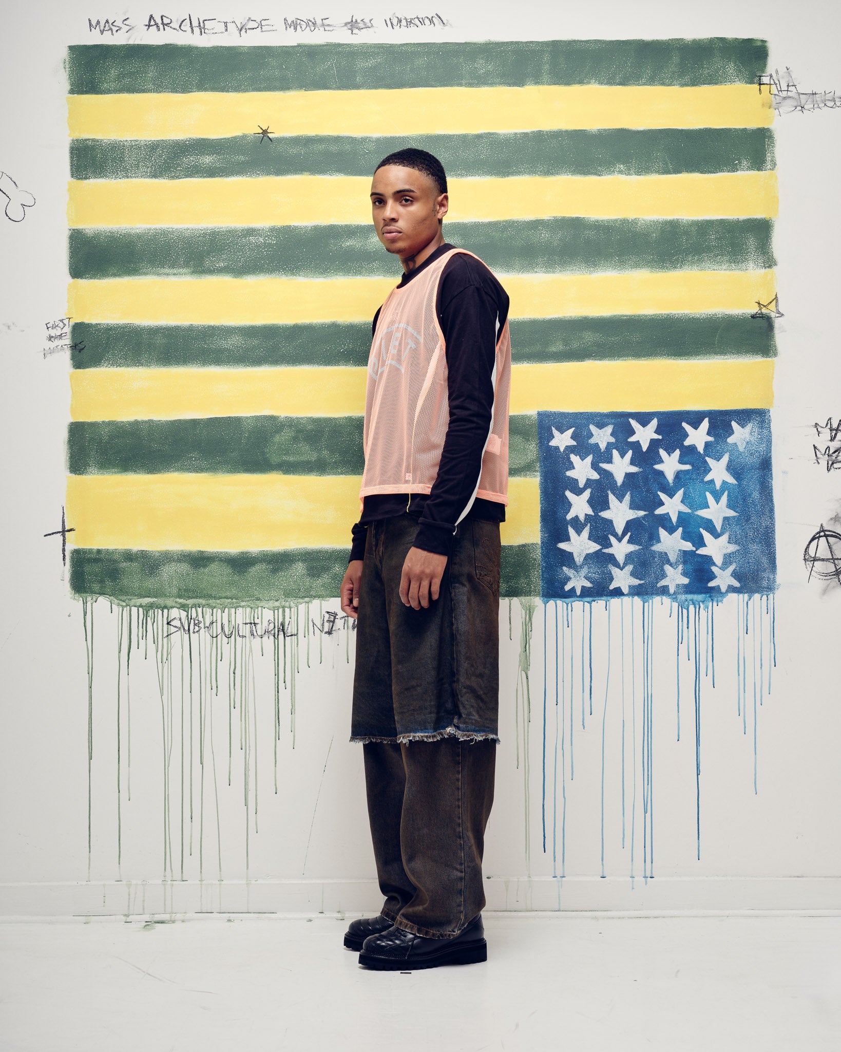 Calça Overlayed Denim