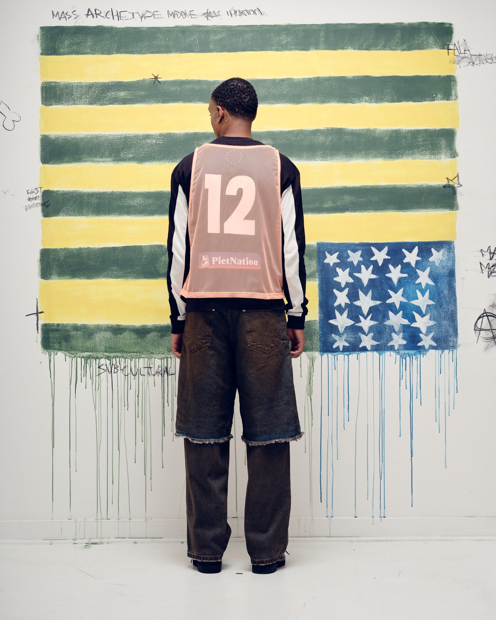 Calça Overlayed Denim