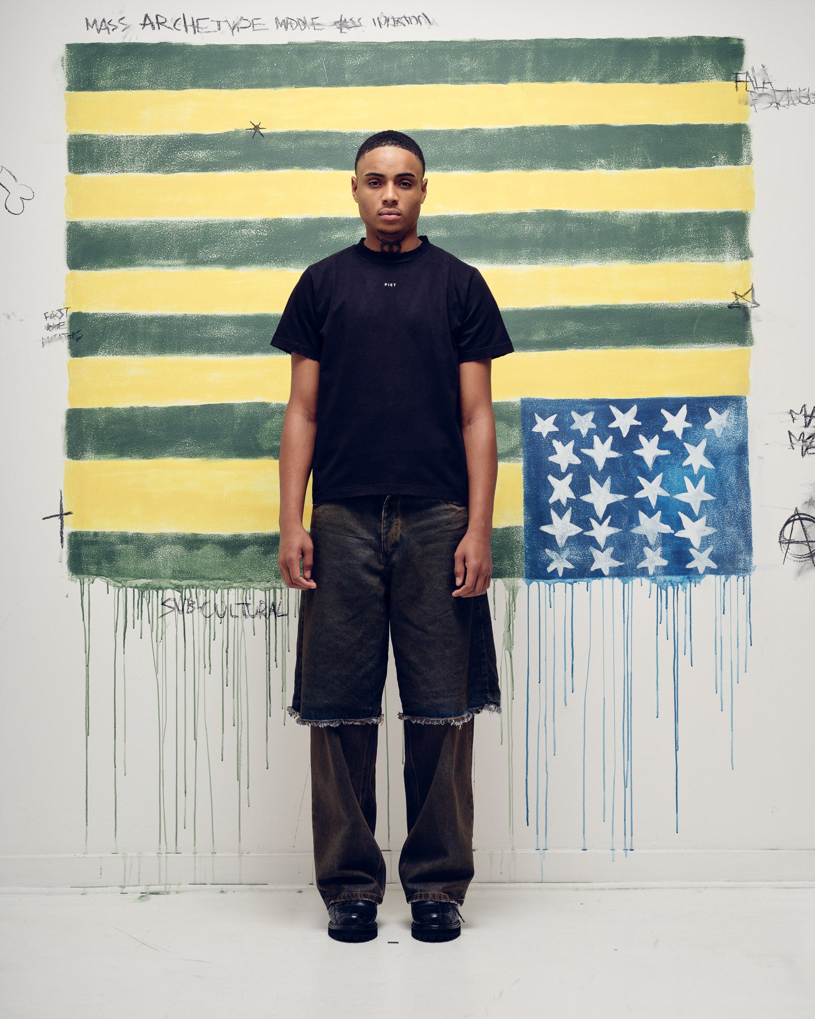 Logo T-shirt Vintage Black