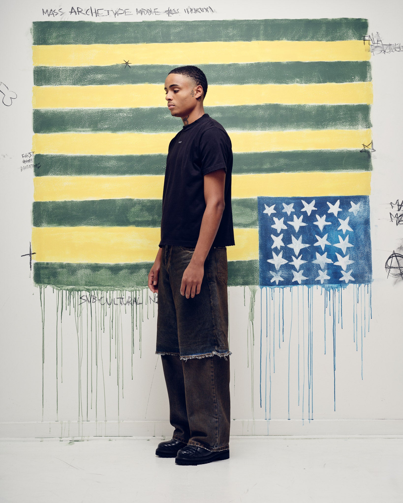 Logo T-shirt Vintage Black