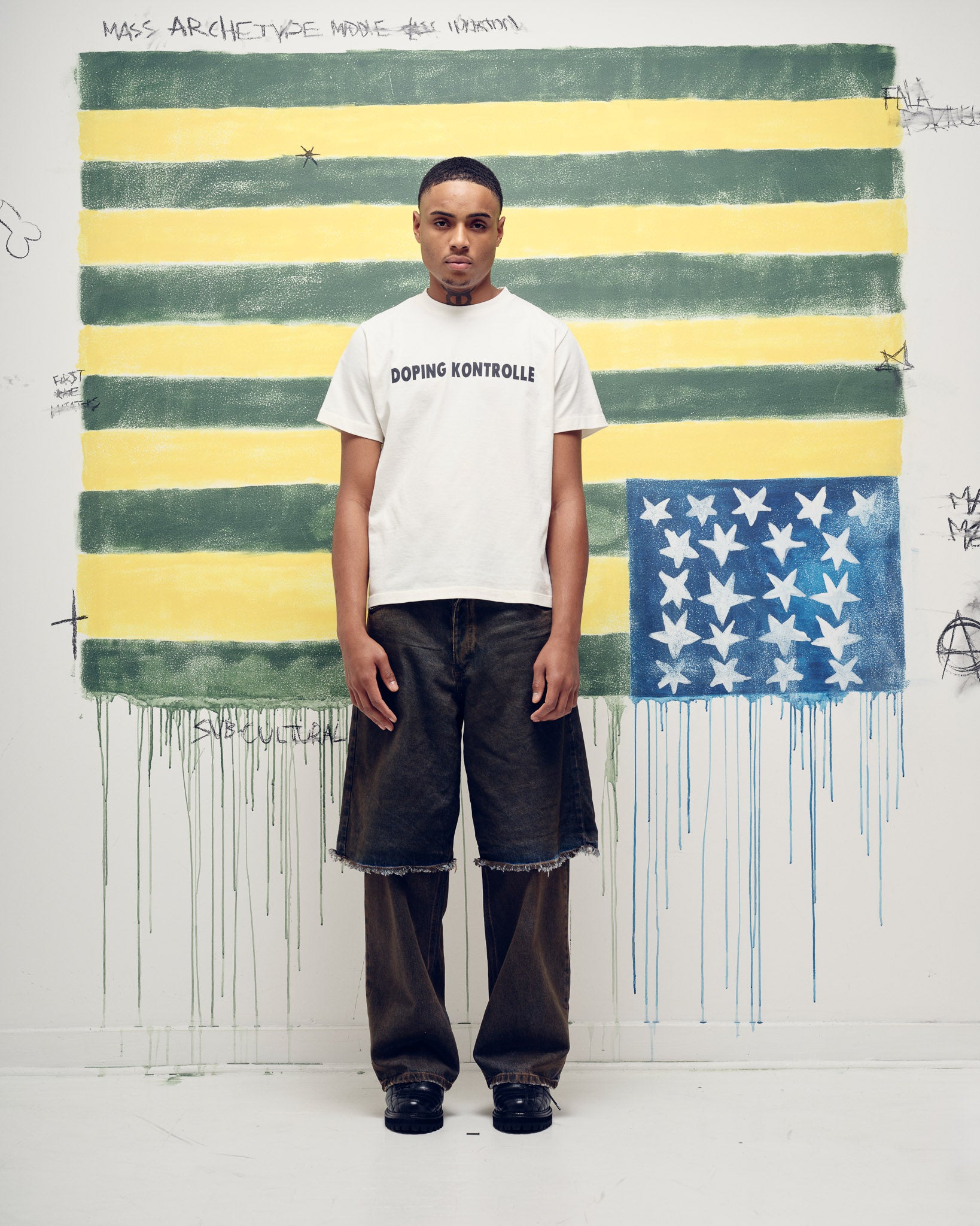 Doping Kontrolle T-shirt Bone White