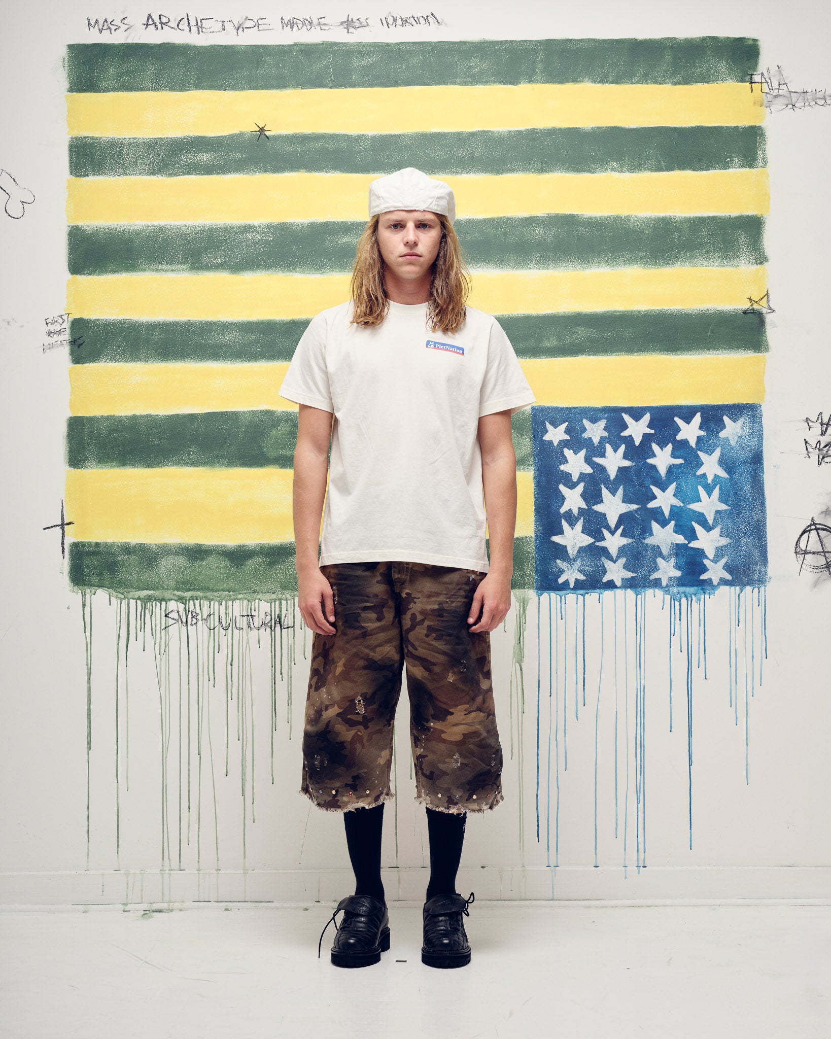 Camiseta PIET Nation - Bone White