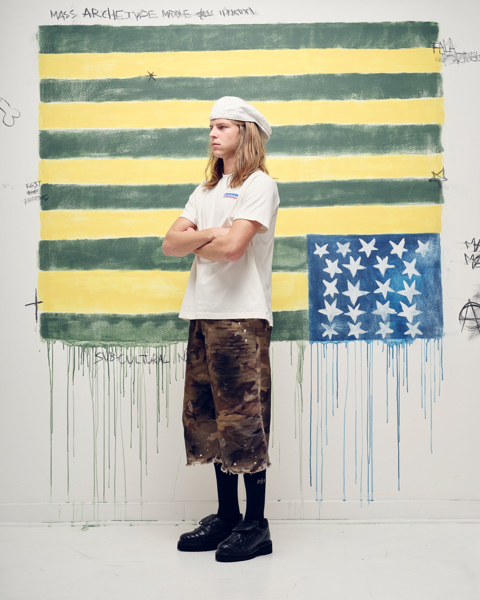 Camiseta PIET Nation - Bone White