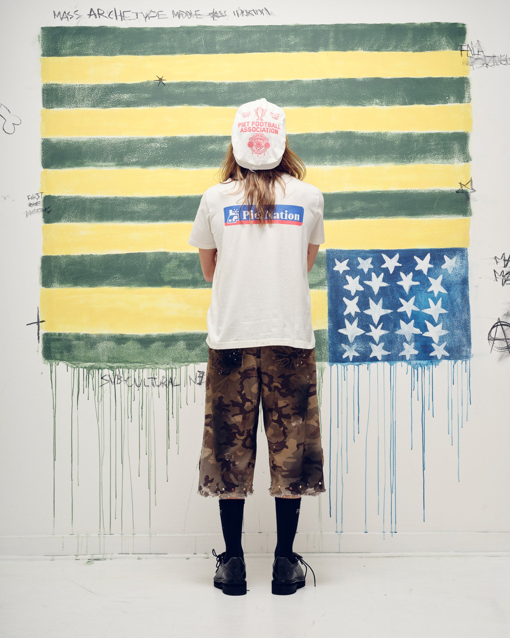 Camiseta PIET Nation - Bone White