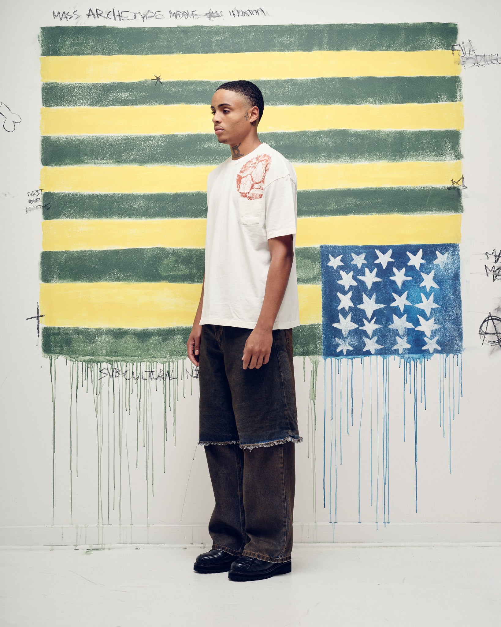 Football Pocket T-shirt Bone White