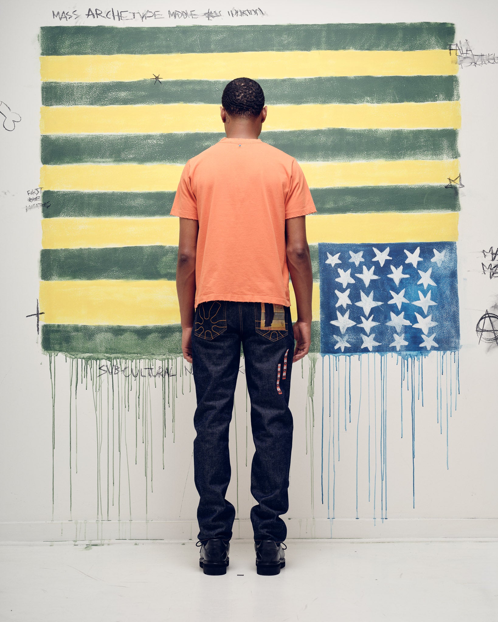 Camiseta PIET Logo - Vintage Orange