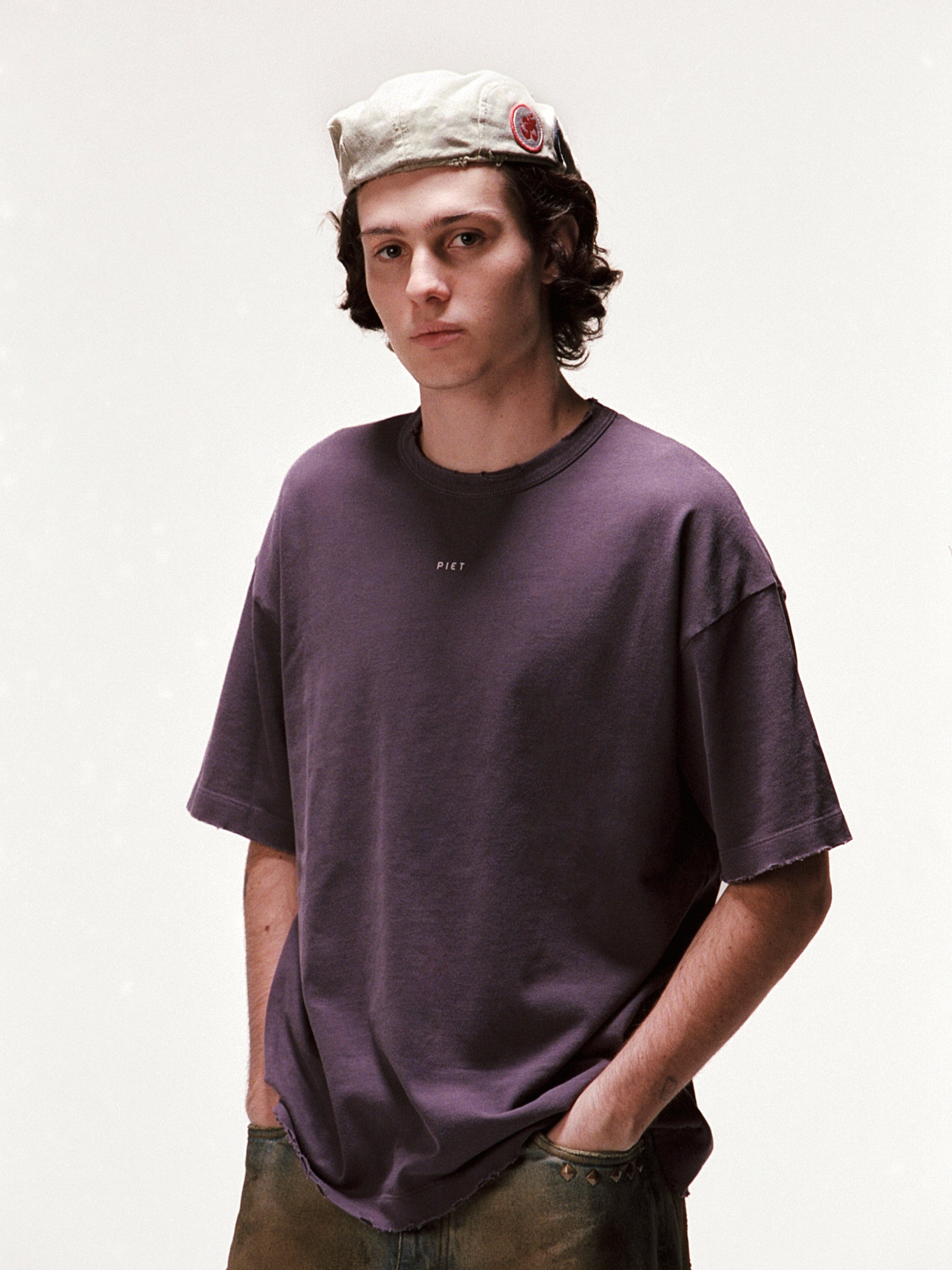 Sun Faded Basics Tee - Purple