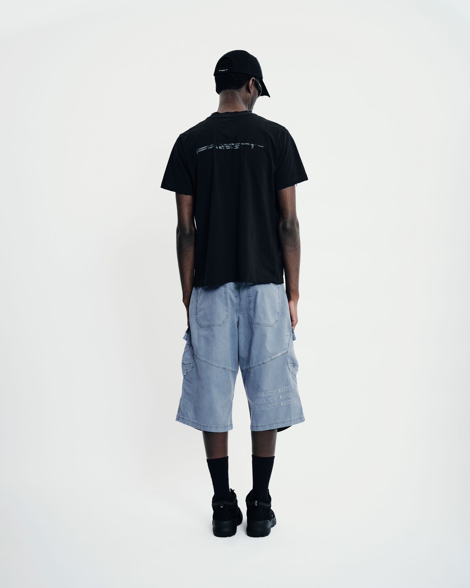 Shorts Oversized Piet + Oakley - Steel Blue