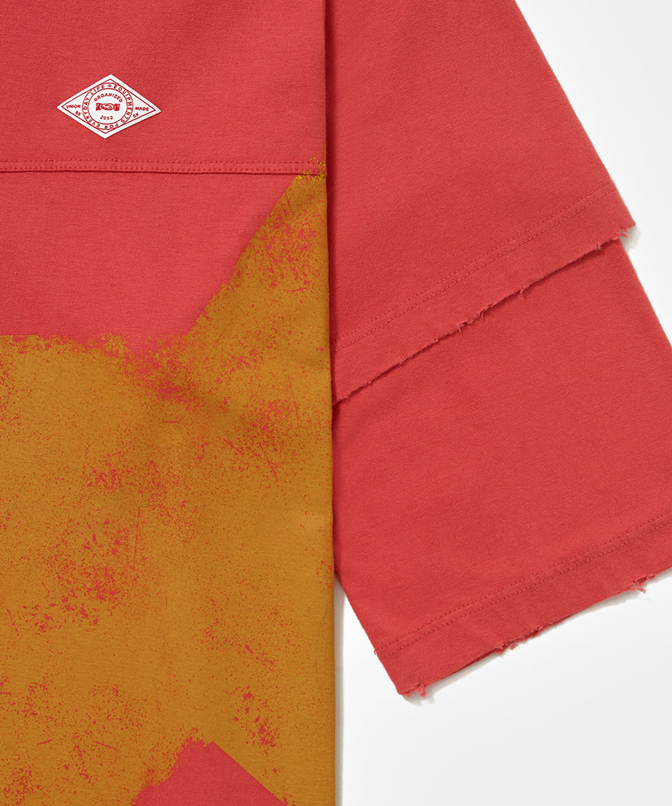 Camiseta PIET Double Sleeve - Vintage Red