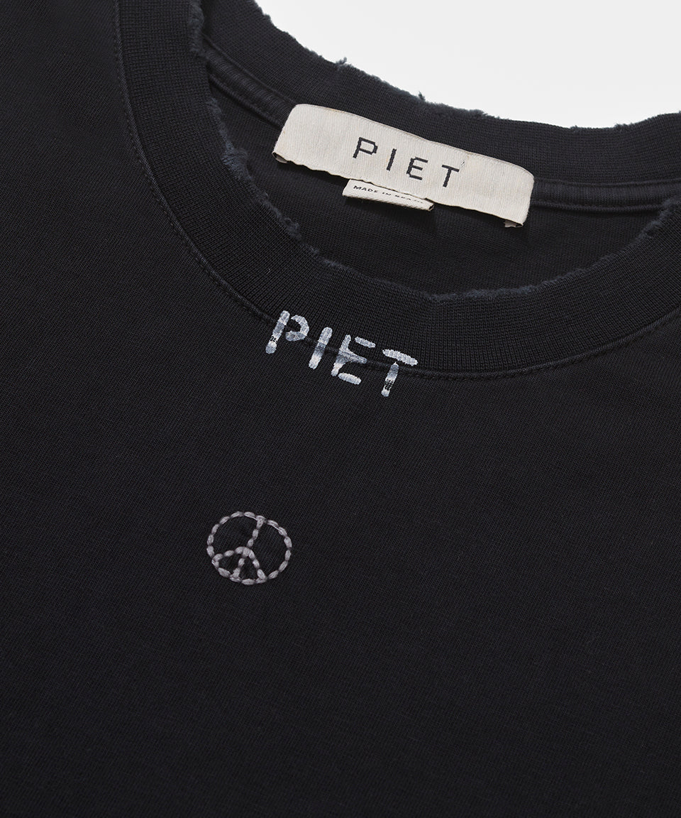 Camiseta Sleeveless PIET Peace&Love - Vintage Black