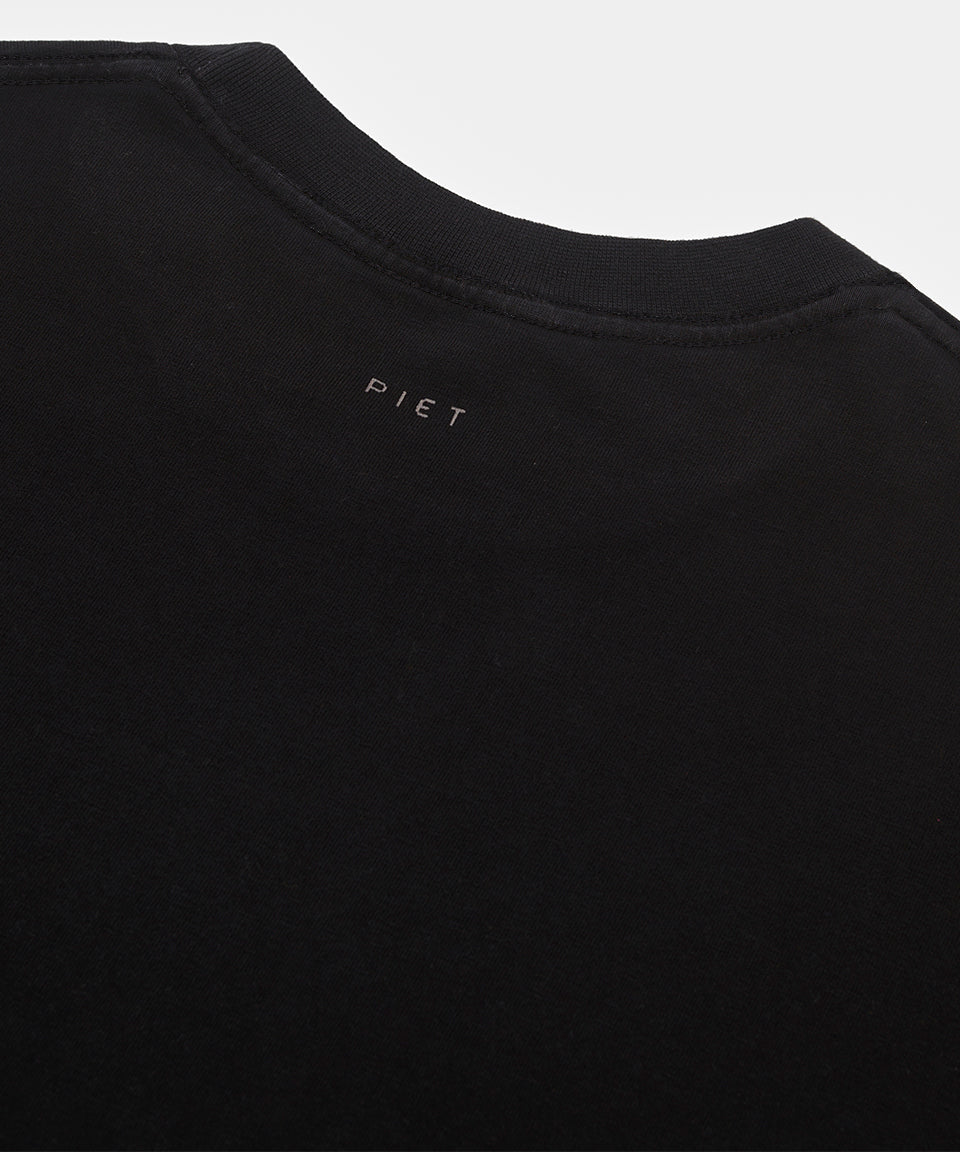Camiseta PIET Stencil Logo - Vintage Black