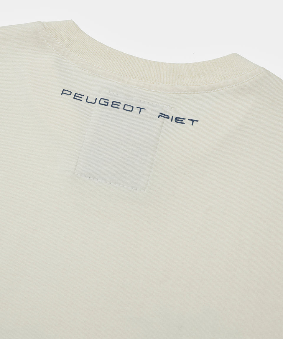 Piet + Peugeot Camiseta Lion - Bone White