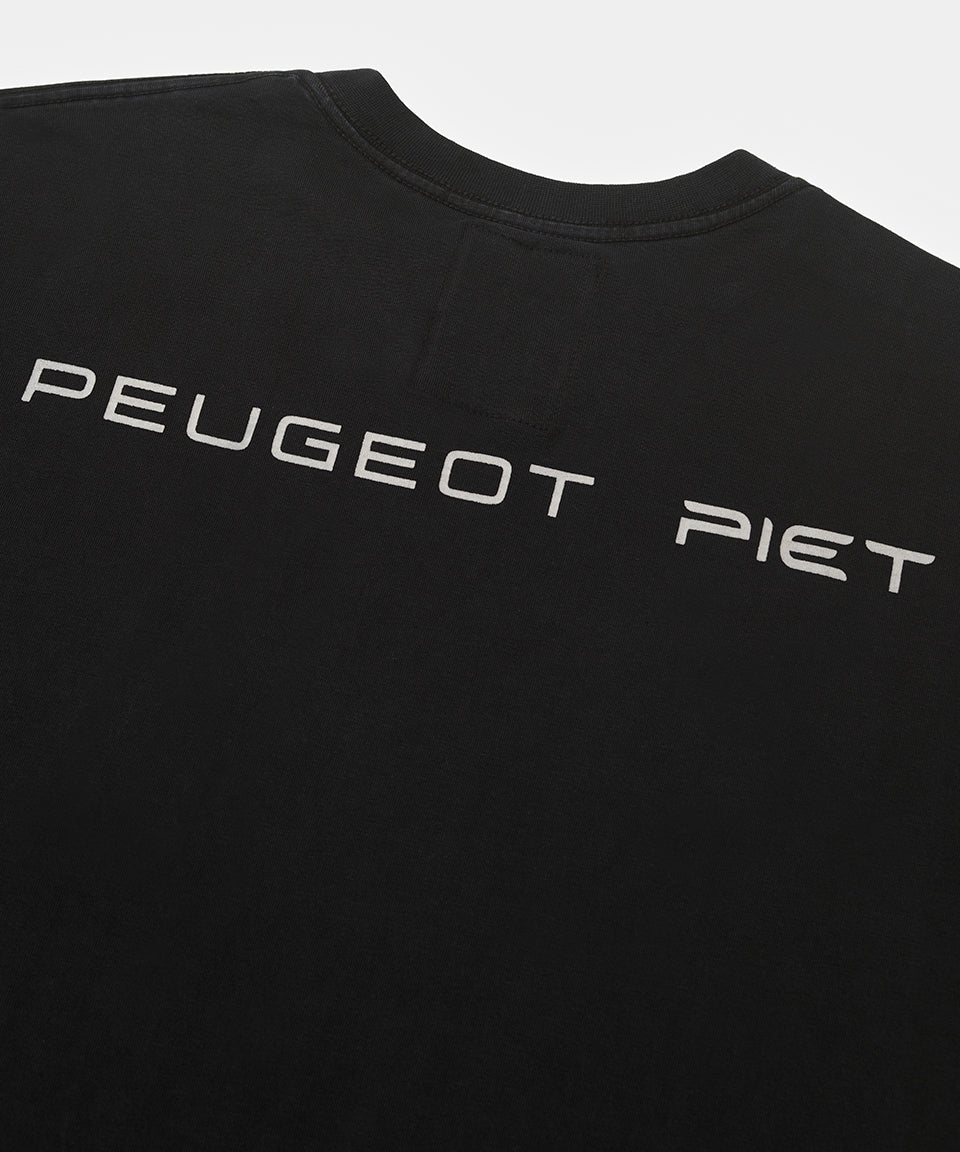 Piet + Peugeot Camiseta Logo - Preta