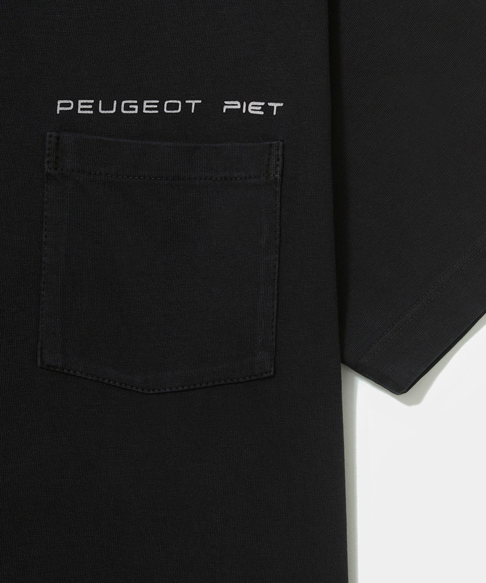 Piet + Peugeot Camiseta Logo - Preta