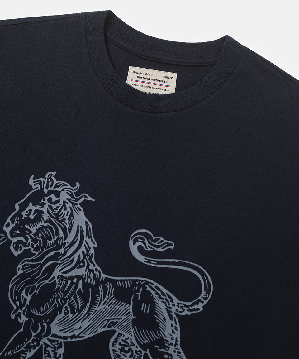Piet + Peugeot Camiseta Lion - Navy