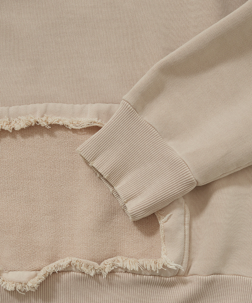 Moletom Distressed  - Bege