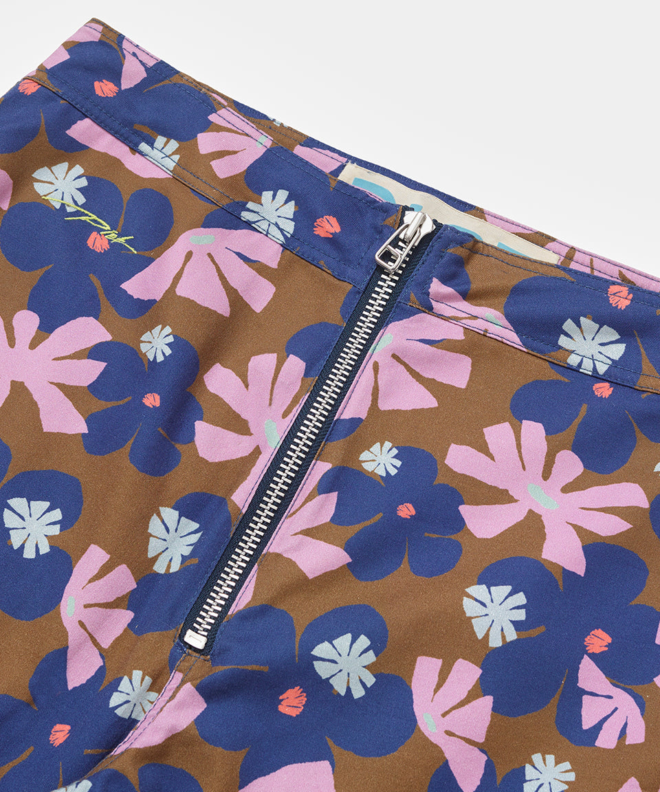 Flower Cotton Board Shorts