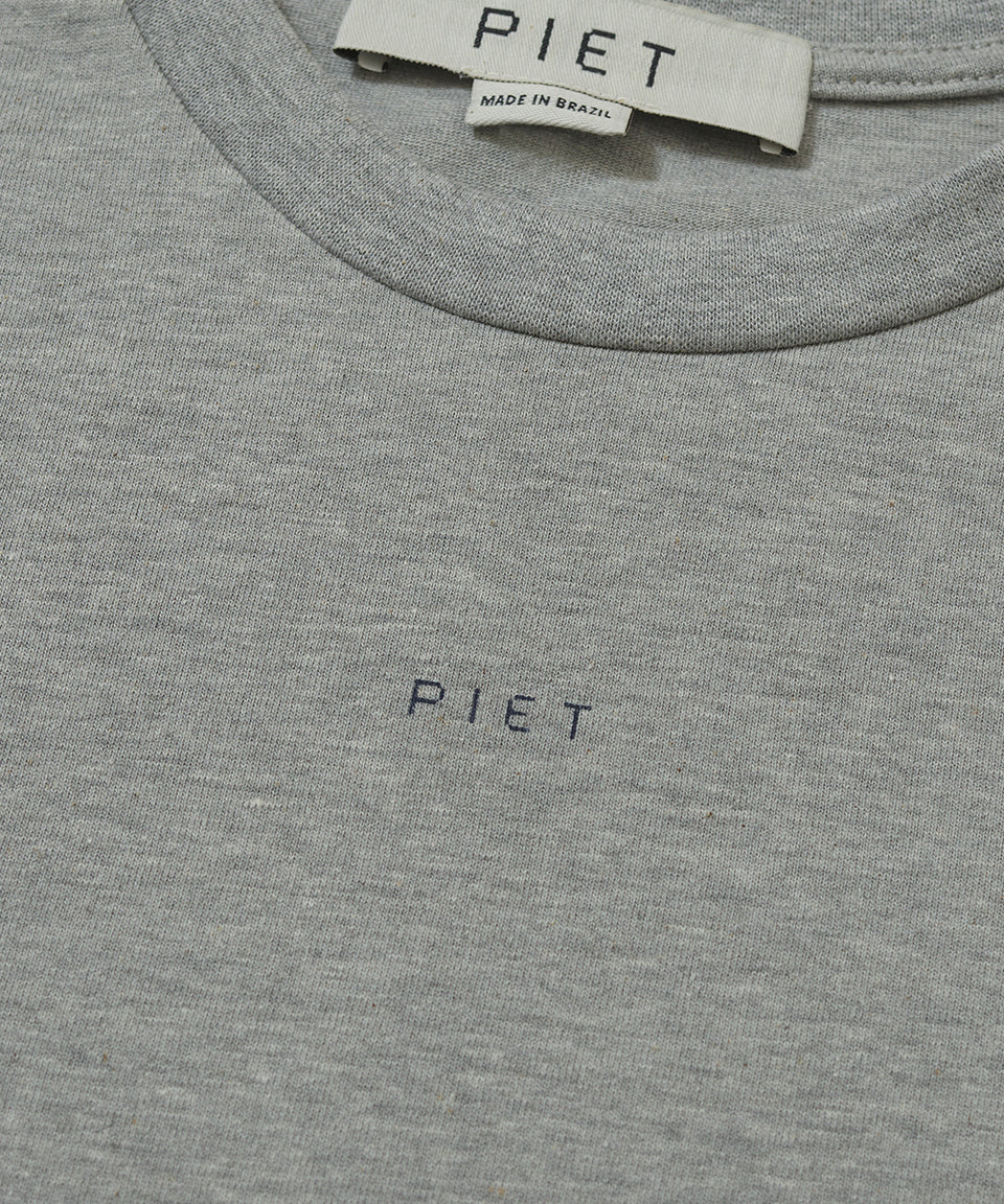 Camiseta PIET Logo - Cinza