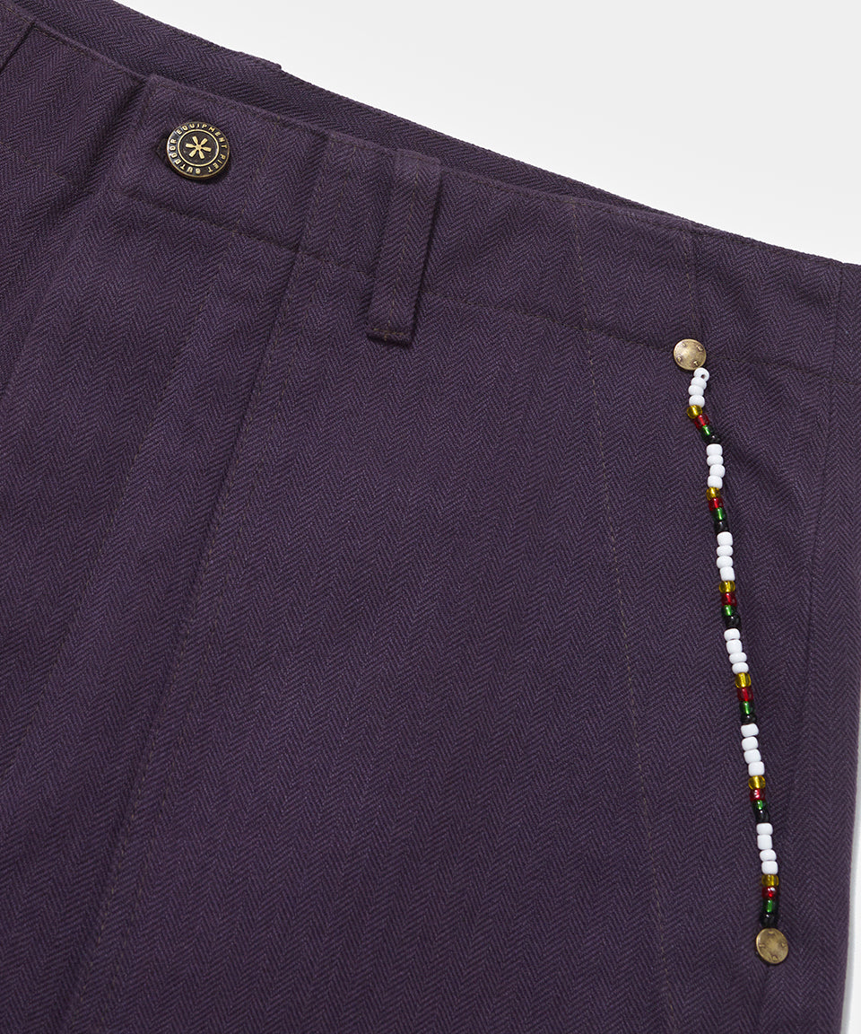 Selvedge Denim Pants - Purple
