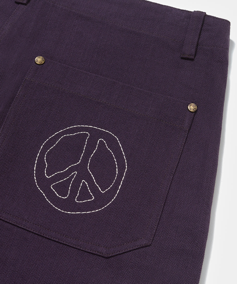 Selvedge Denim Pants - Purple