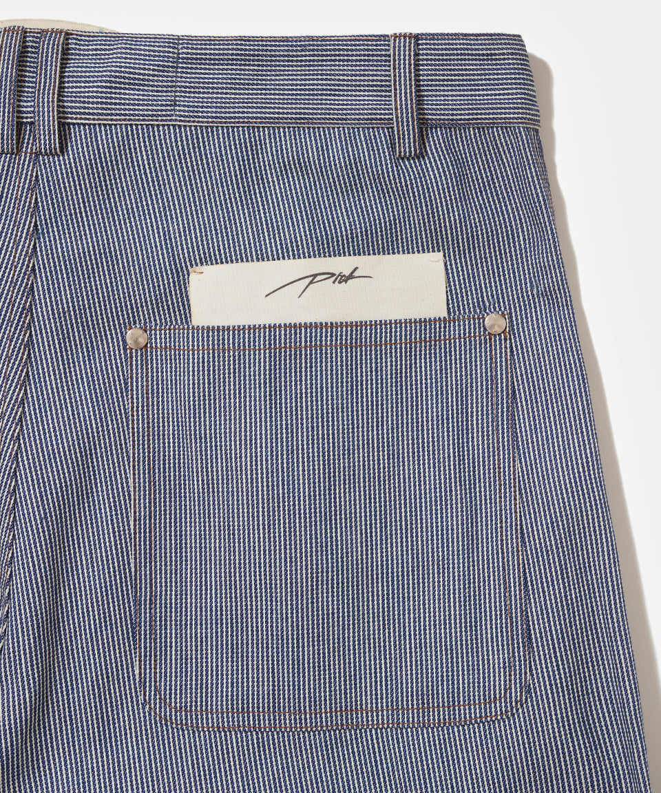 Pinstripe Denim Cargo