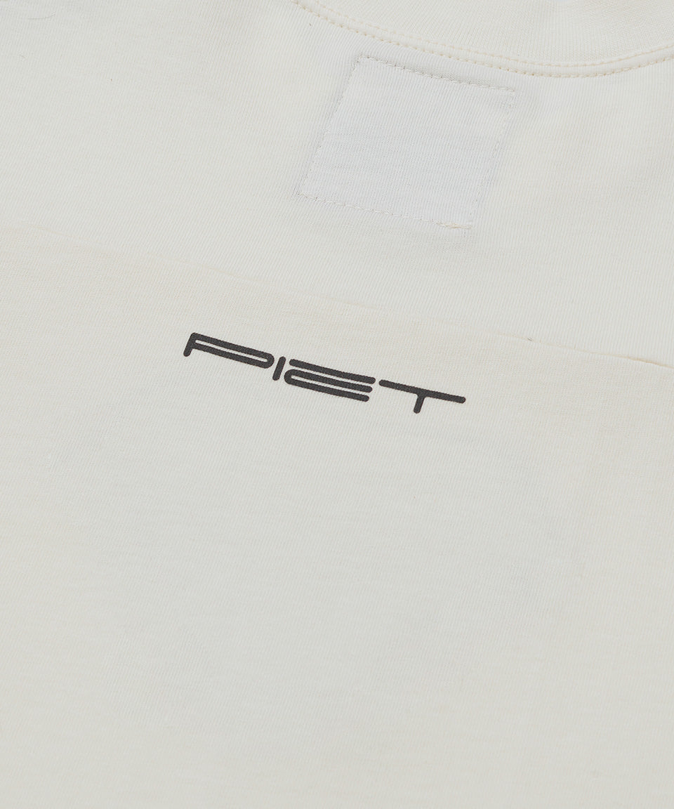 Camiseta Manga Longa Piet + Oakley - Bone White