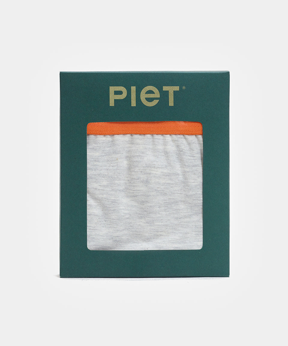 PIET Boxers - Light Grey/Orange